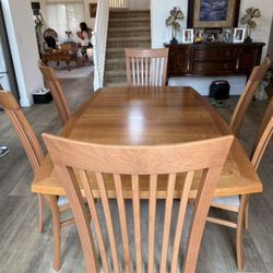 Scandinavian Design Dining Set, Seats 6-8 People 