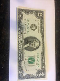 2 dollar bill from 1976