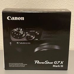 Canon PowerShot G7 X Mark III - 20.1MP Digital Camera - Black 