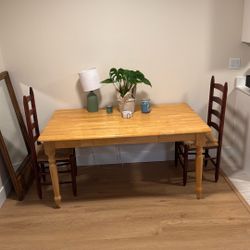 Free Dining Table And Four Chairs