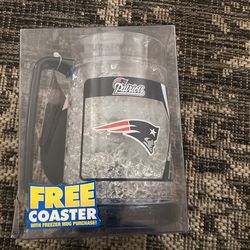 New In Box Patriots Freezer Mug Official NFL 
