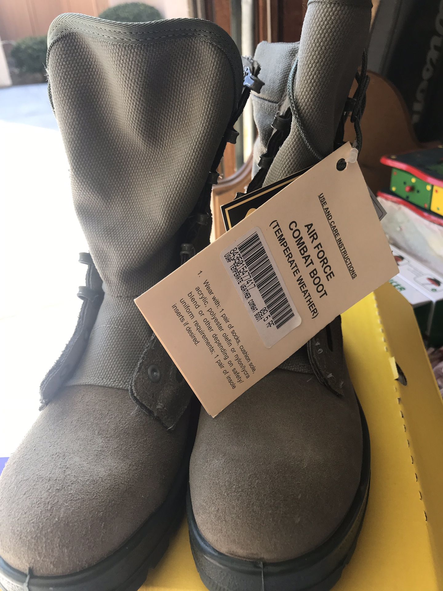 Men's Air Force combat boots