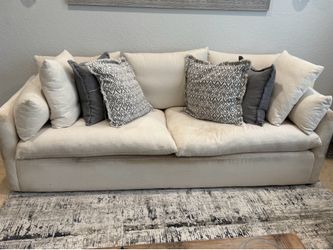 Couch with pillows