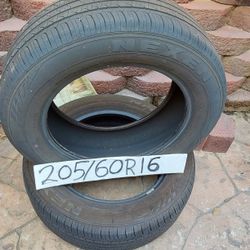 205. 60 R16 2 Tires