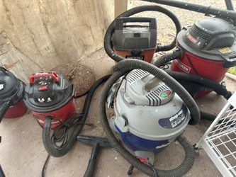 Wet dry Shop vacs Rigid Craftsman ($20-$40) READ SEE MORE