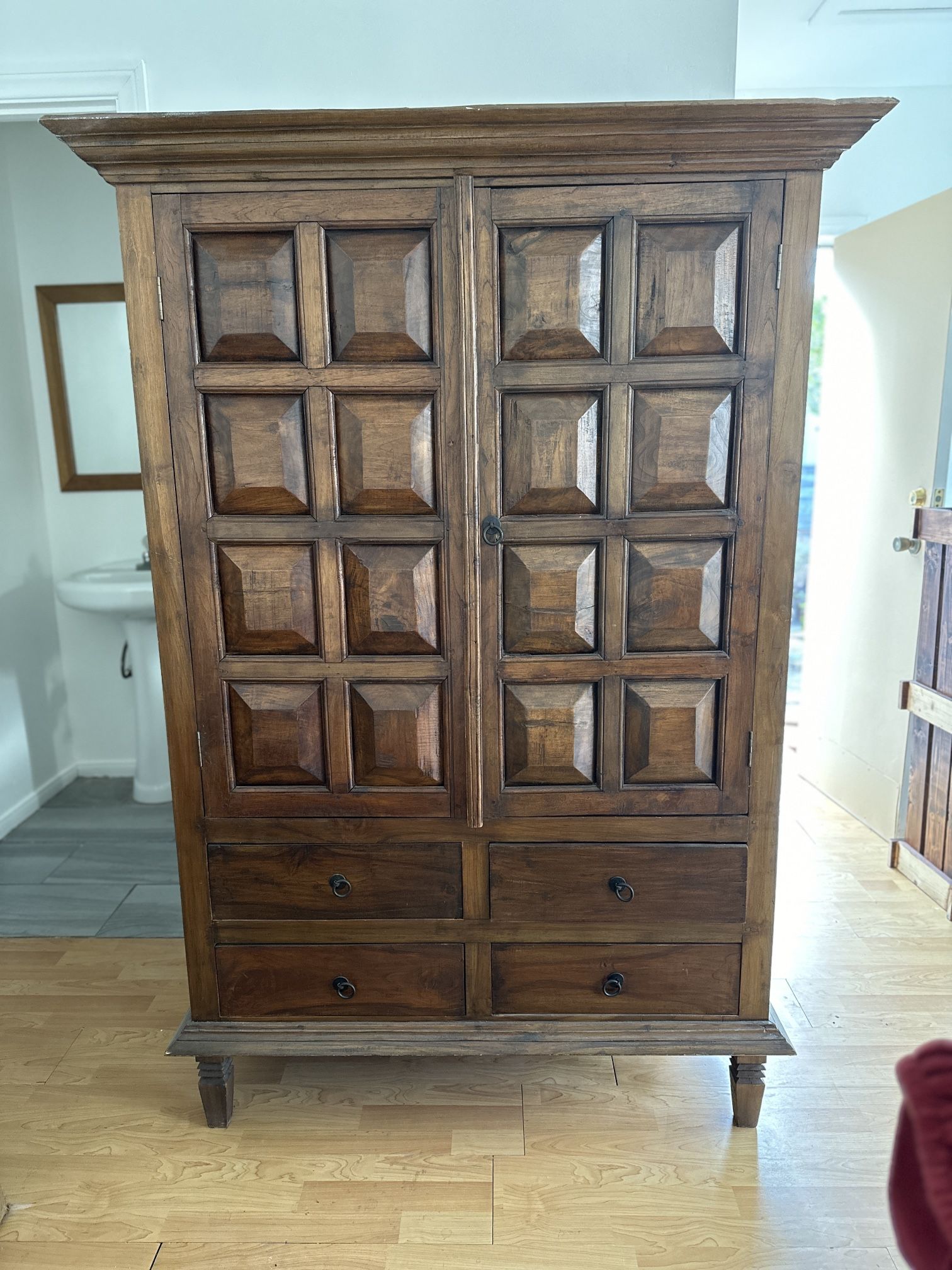 Beautiful Wood Armoire / Cabinet (open to offers!)