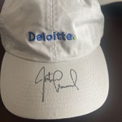 Justin Leonard Golf Hat Autographed  