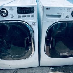 LG. WASHER AND GAS DRYER 