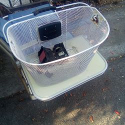 White bike basket