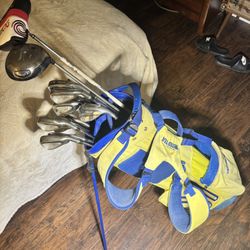Complete Men’s Golf Club Set + Rare Twisted Tea Golf Bag