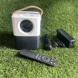 Mini Projector Compatible with TV Stick,TV box, PC,Laptop,PS4 for Game Nights.