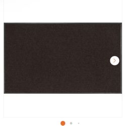Apache Rib Cocoa Brown 3 ft. x 5 ft. Non-Slip Indoor Commercial Door Mat