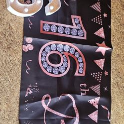 16 Party Banner Sweet Sixteen