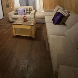 Beige Sectional Sofa