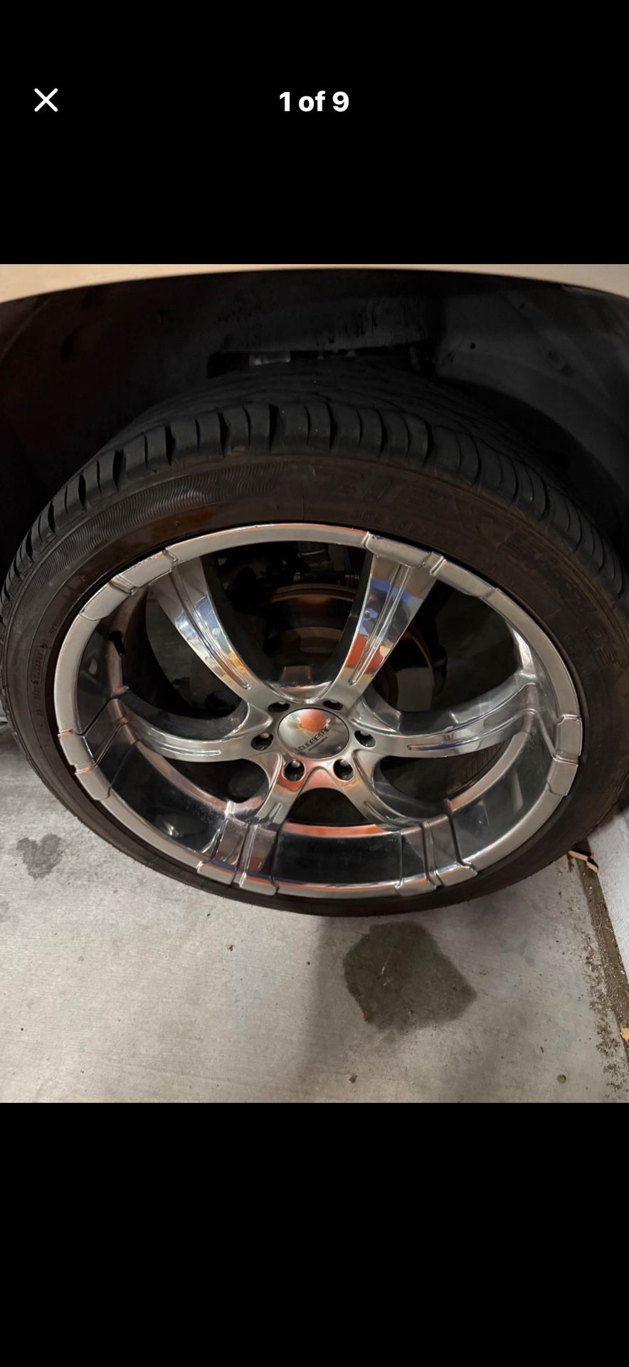 6 Lug 24” Liquidmetal 24” Rims