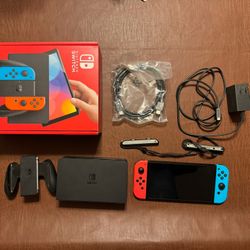 Nintendo OLED Switch With Glass Screen Protector