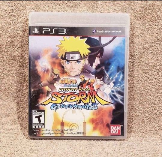 NARUTO SHIPPUDEN ULTIMATE NINJA STORM GENERATIONS (2012 PS3) MANGA JAPANIMATION ANIME FIGHT SONY