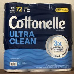 Cottonelle Toilet Paper Super Mega 12=72 Roll