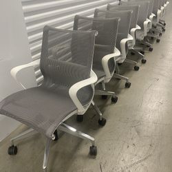 Herman Miller Setu Office Chair/ Conference Chair With Polished Aluminum Base
