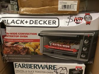 New Black&Decker Extra Wide Convection Countertop Oven