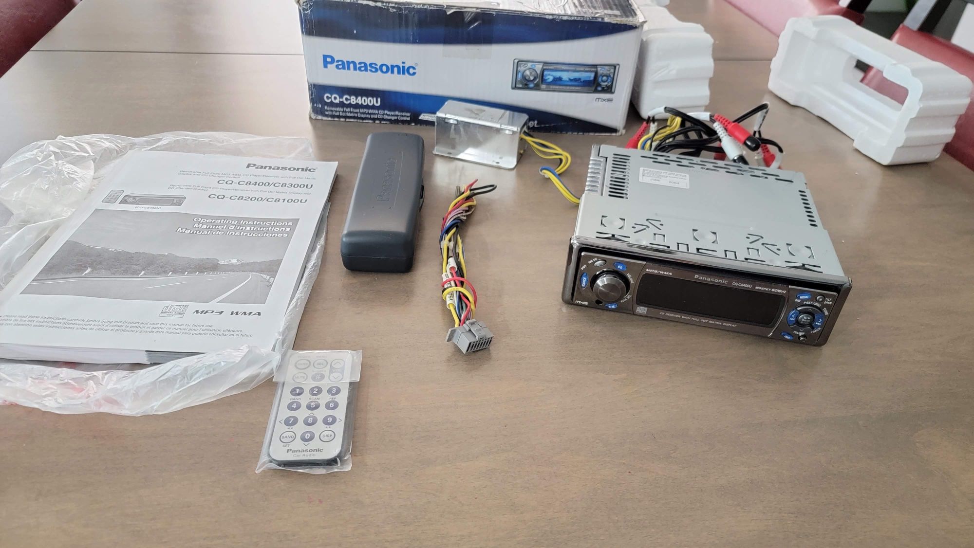 New Panasonic CQ-C8400U Old School Graphics CD Player (NEW)