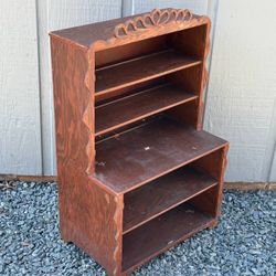 Antique Scroll Cut Wood Shelf