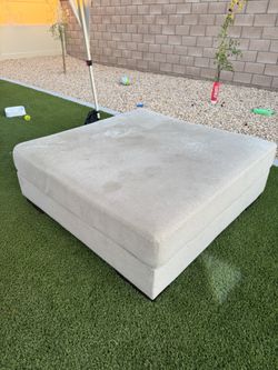 Ashley Oversized Ottoman – Beige