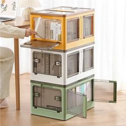 3 Pack Stackable Storage Bins with Lids - 23Gal Green Plastic Storage Bins - Folding Storage Box - Foldable Plastic Storage Container with Lids and Do