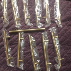 12 Gold Color Handles