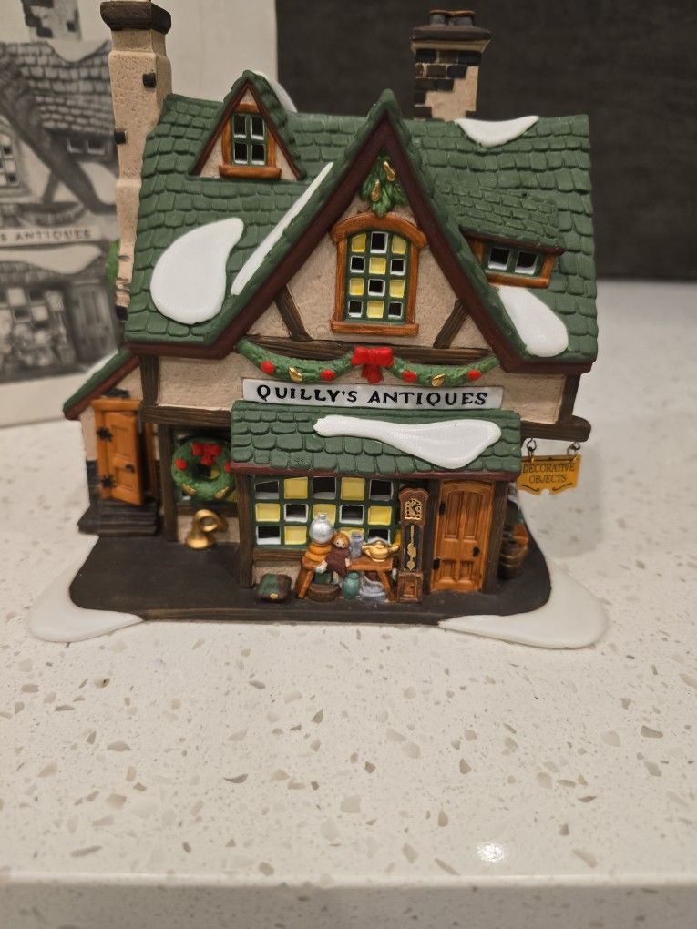 Dickens Village Series QUILLY'S ANTIQUES by Department 56
