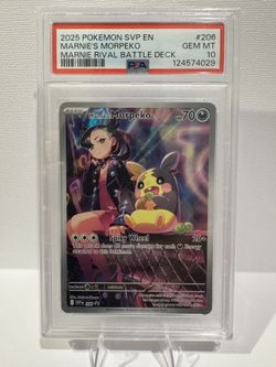 Pokemon PSA 10 Marnie’s Morpeko #206 SV Promo English