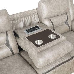 CREAM RECLINING SOFA SET MANUAL