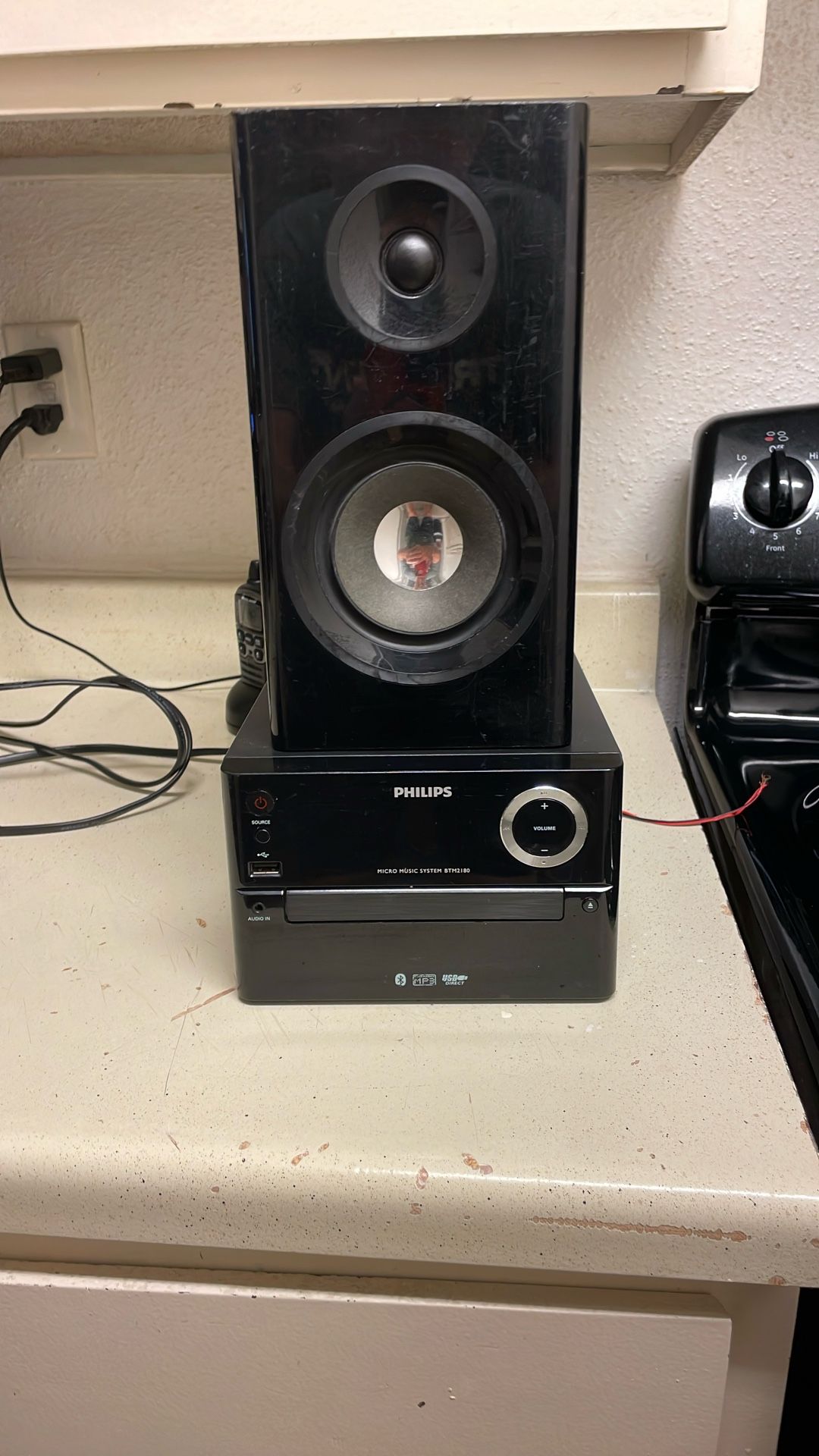 Phillips Micro Music System Dtm 2180 Mp3 Media Playback Usb Direct Bluetooth Connectivity Audio In Usb