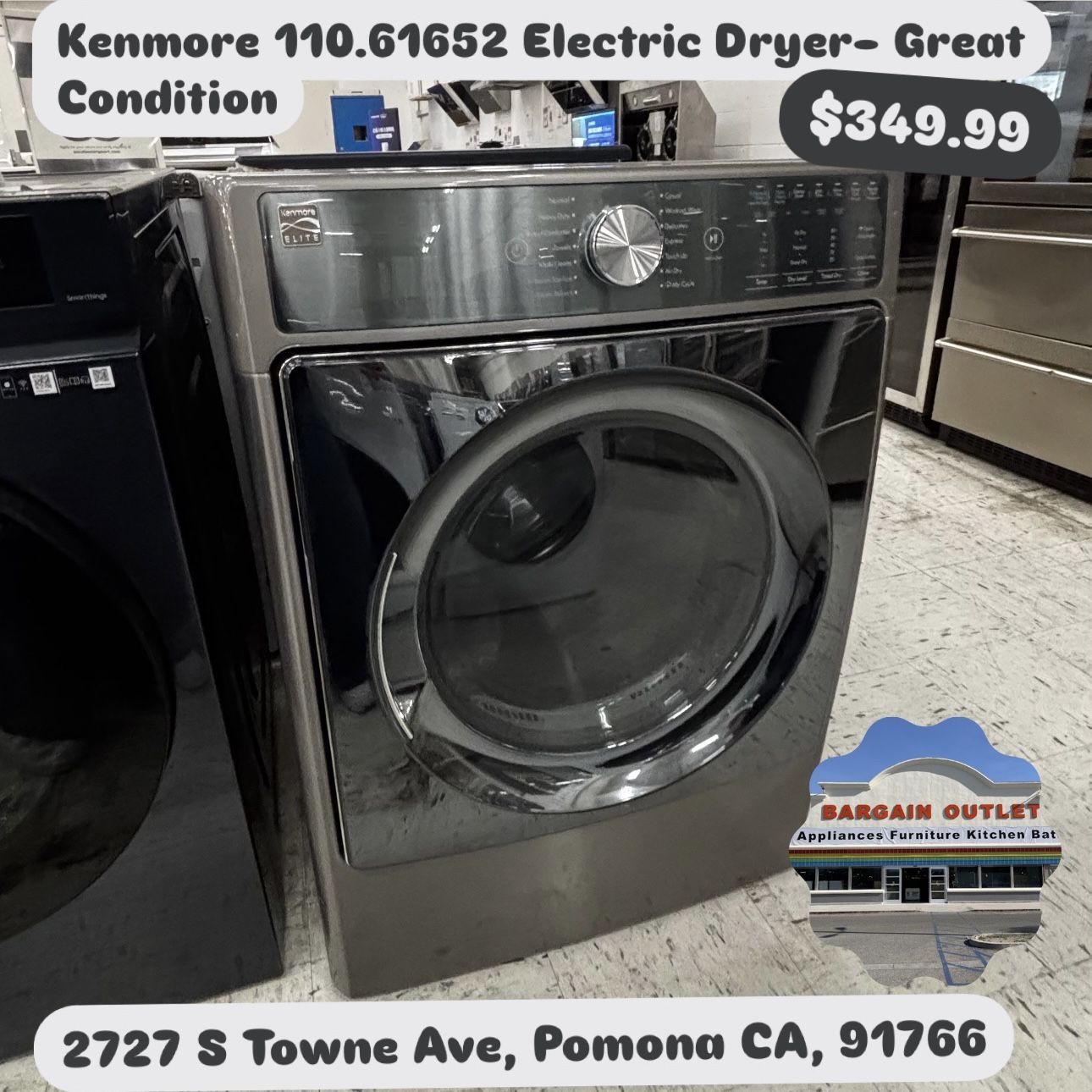 Kenmore 110.61652 Electric Dryer β Great Condition β $349.99