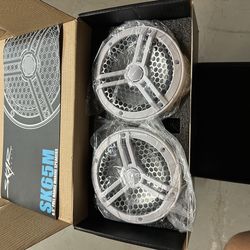 SKAR Audio SK65M 6.5" Marine Speakers Pair New in Box