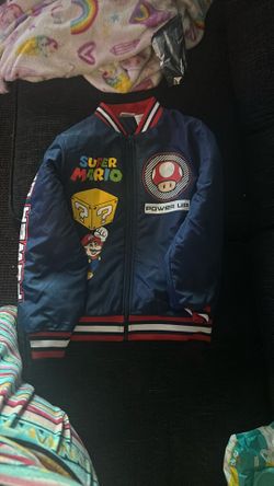 Nintendo Super Mario Bros Boys Bomber Jacket