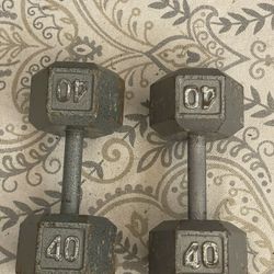 40 LB Dumbbells 