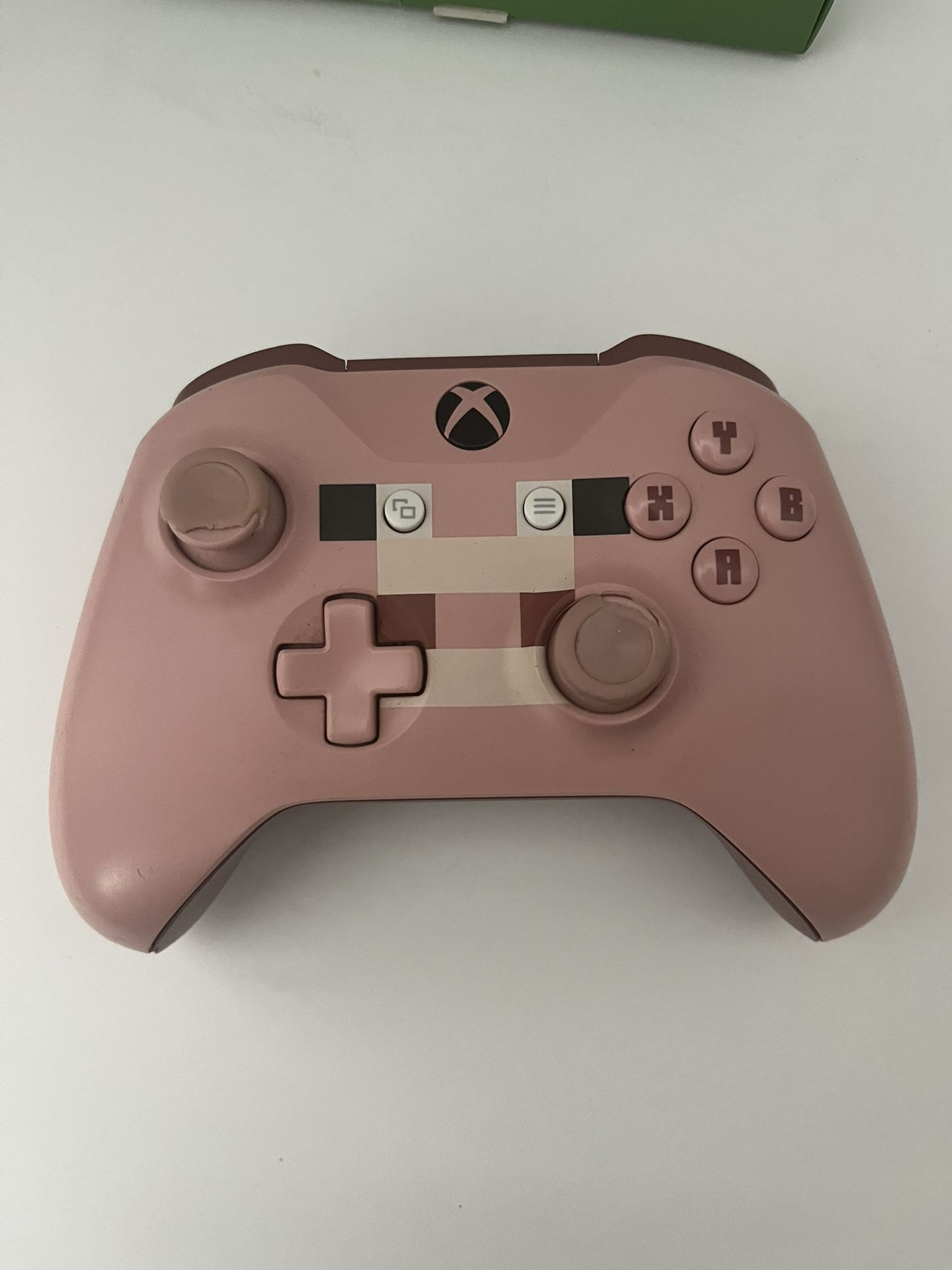 Genuine XBOX ONE XB1 Controller Minecraft Pig Edition (1708) (UVG) TESTED