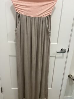 PinkBlush Tube Top Maternity Dress - One Size 
