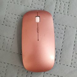 Wireless Mouse, 2.4G Slim Mute Silent Click Noiseless Optical Mouse with USB Receiver Compatible with Notebook, PC, Laptop, Computer, MacBook (Rose Go