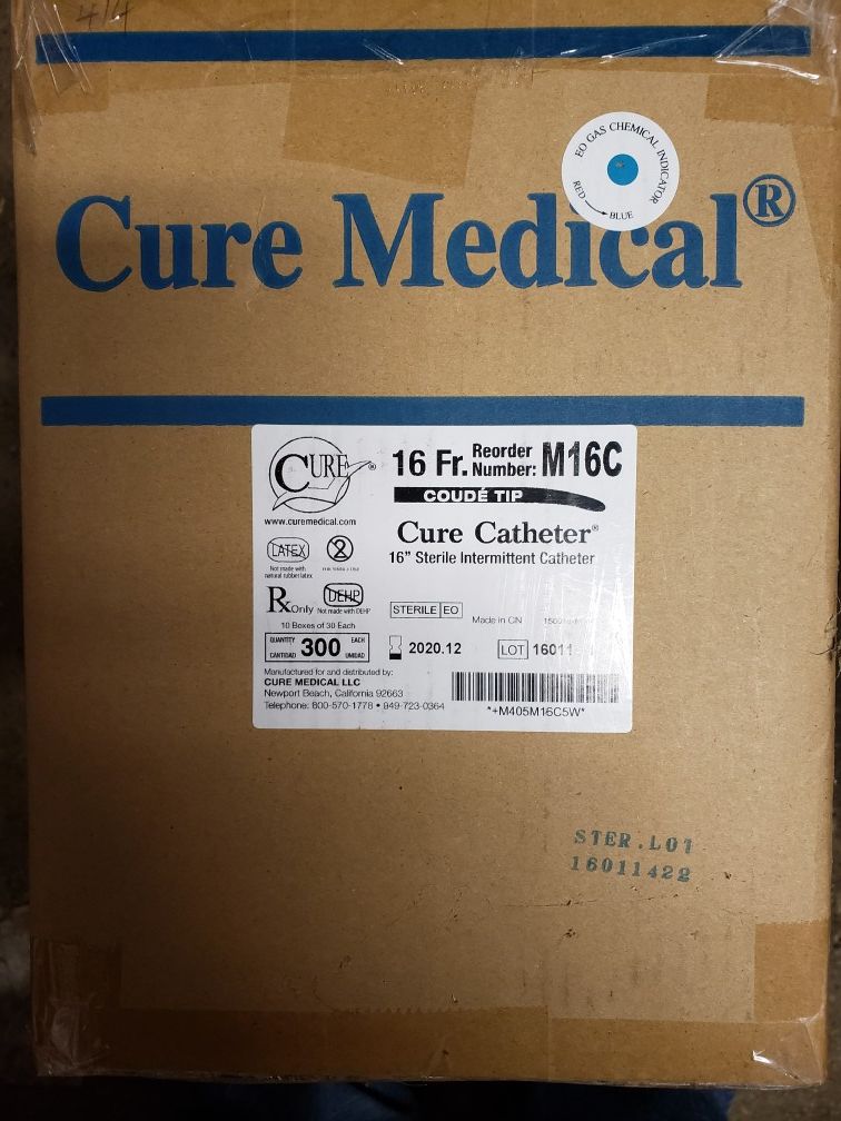 Cure Catheter 16Fr M16C Coude Tip