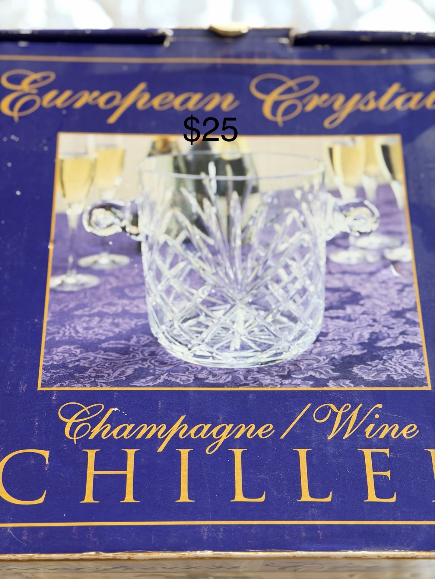 European Crystal Champagne Cooler $25