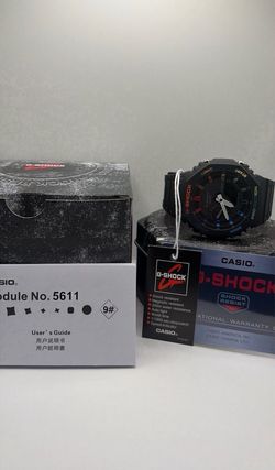 Casio Men's G-SHOCK GA2100-1A1 A/D Digital Carbon Resin Rainbow Limited Watch
