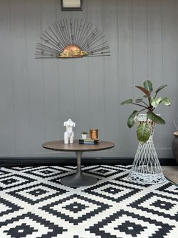 Vintage Burke Mid Century Modern Tulip Coffee Table .