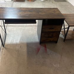 Desk And Side Table. 