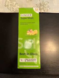 Ginger SuperShot 12-Pack Organic Ginger Lemon