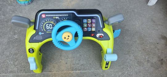 Fisher-Price Baby & Toddler Learning Toy Laugh & Learn Sit & Steer Driver Car Activity Center with Smart Stages for Ages 6+ Months