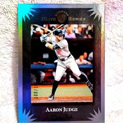 2025 Aaron Judge Panini Donruss Elite Series Holo Foil Numbered Yankees Baseball Card #/199