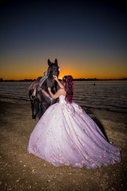 pink quinceñera dress