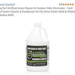 Brand: OxyTurf 5.0 5.0 out of 5 stars (1) OxyTurf Artificial Grass Cleaner & Outdoor Odor Eliminator - Yard Turf Green Cleaner & Deodorizer for Pet Ur